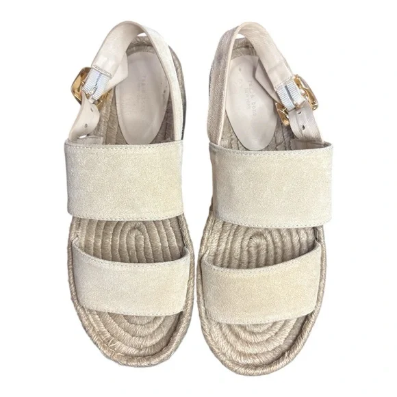 Rag & Bone Odyssey Suede Platform Wedge Espadrille Sandals - Picture 3 of 12